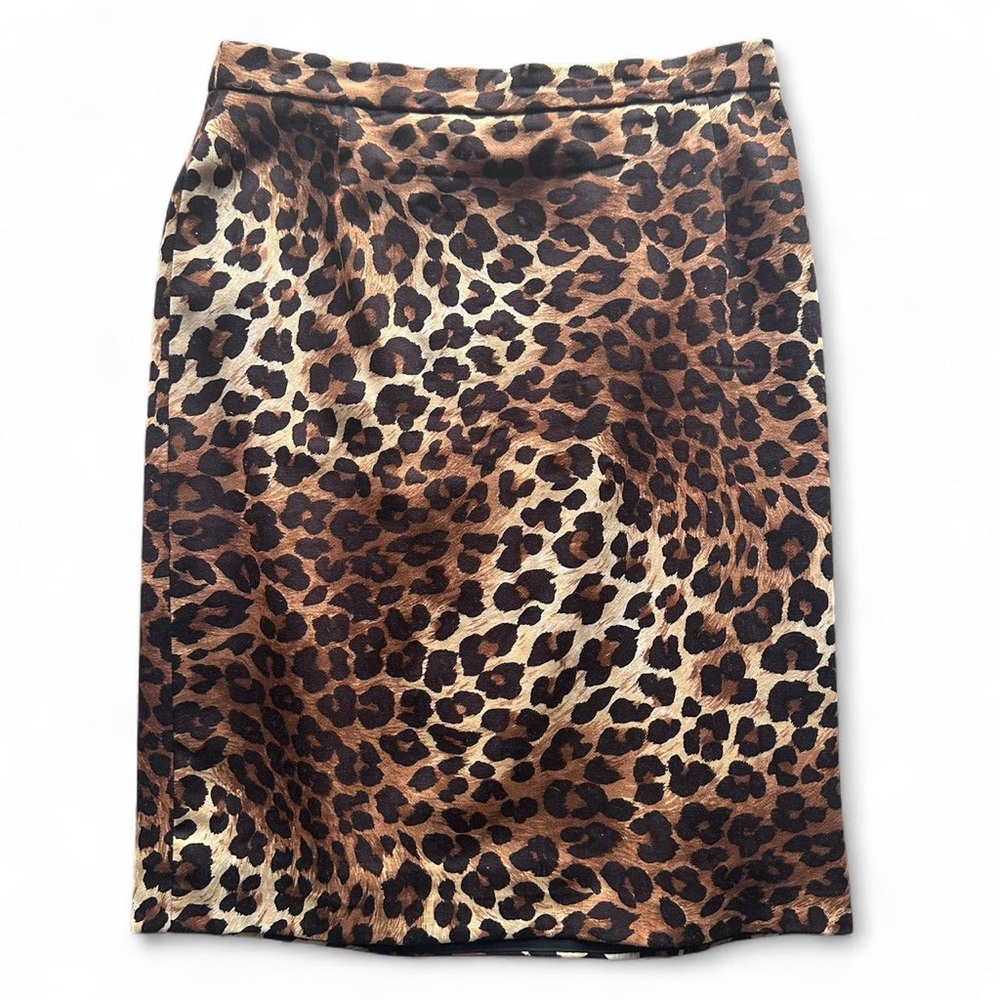 Escada Margaretha Ley leopard print skirt
